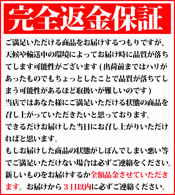 海ぶどう返金保証